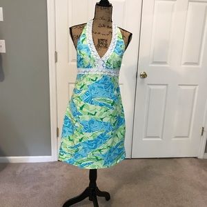 Lily Pulitzer size 6 Gator Alley Halter Dress